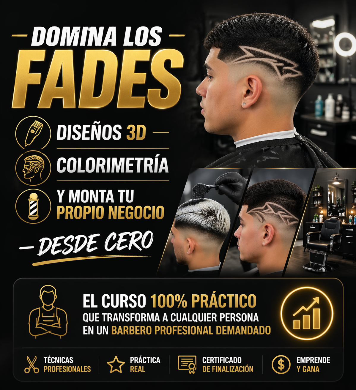 Curso Profesional de Barbería