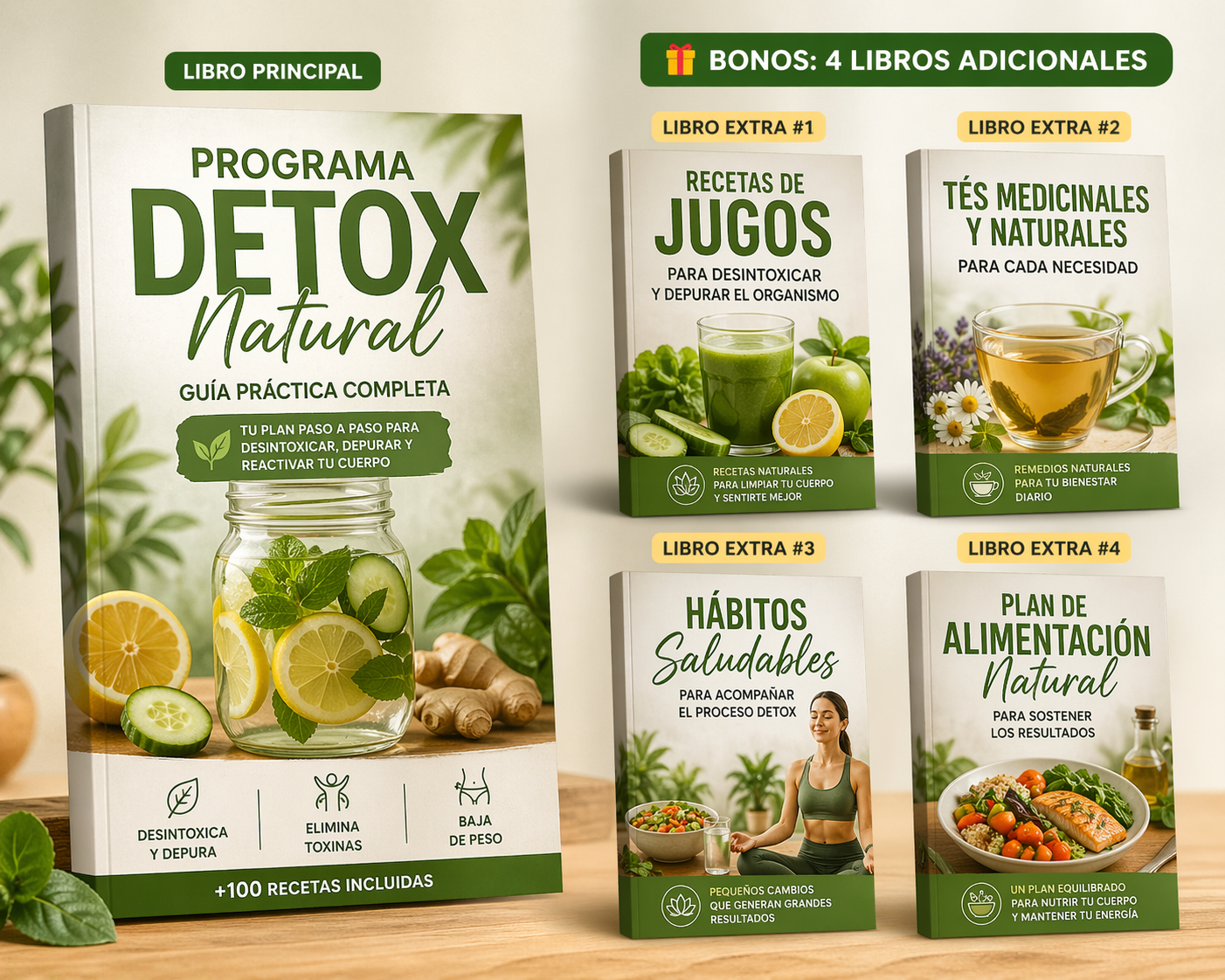 Programa Detox Natural - 5 Libros